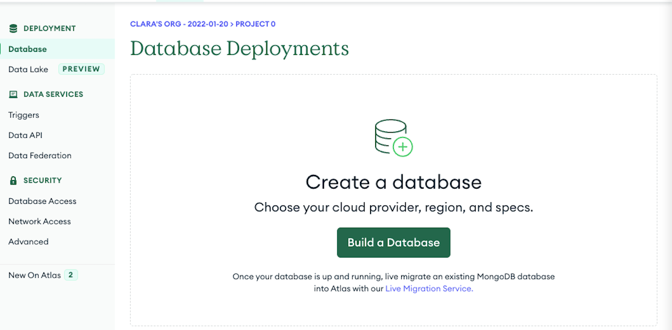 Build a Database