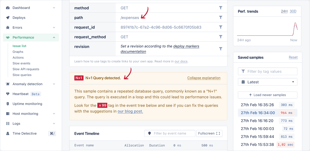 Slow query explanation