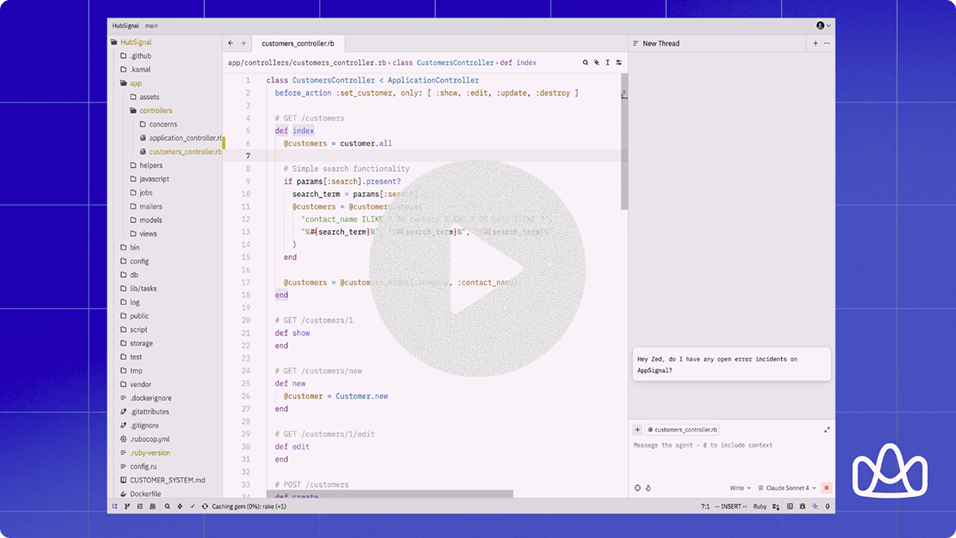 Zed AI using AppSignal MCP