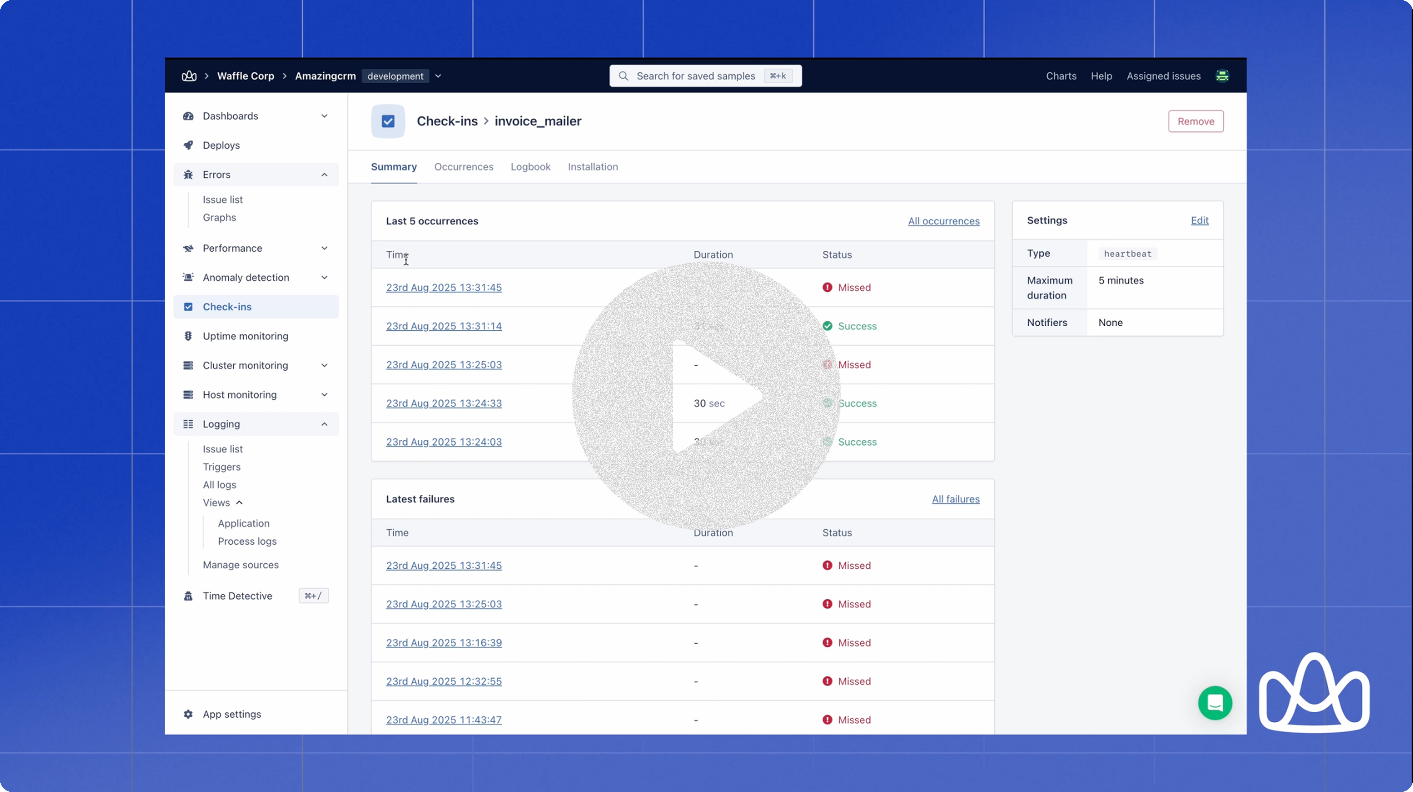 Wrap process monitoring in AppSignal